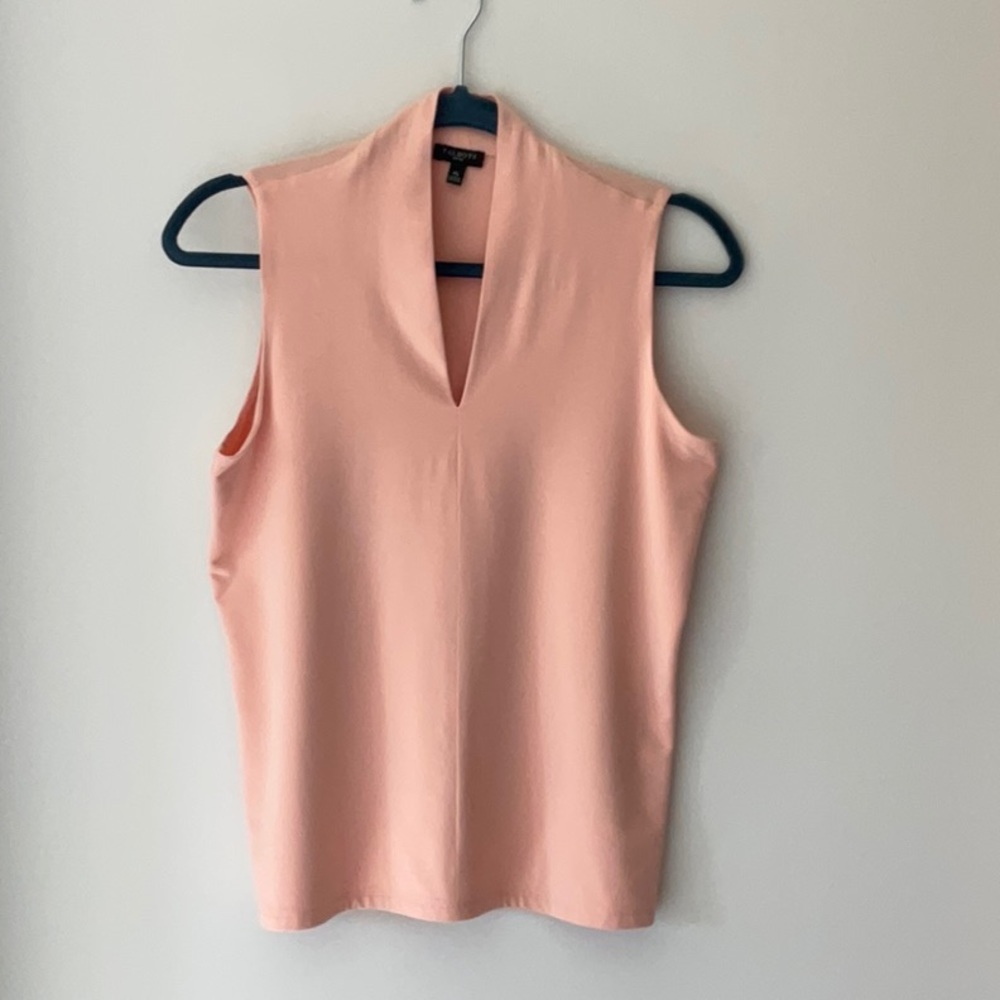 Talbots Peach/Pink Jersey Sleeveless Top
